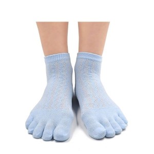 Mogao Caves Toe Socks Ladies Five Finger Socks Cotton, Women's Sneaker Socks with Toes,