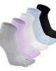 Mogao Caves Toe Socks Ladies Five Finger Socks Cotton, Women's Sneaker Socks with Toes,