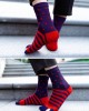 Men Toe Socks Cotton Running Five Finger Socks Colorful Sports Socks with toes, 5 Pairs