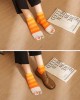 Women's Tabi Flip Flop Socks Two Toe Split Athletic Cotton Colorful Ankle Sock 4pairs
