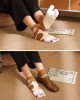Women's Tabi Flip Flop Socks Two Toe Split Athletic Cotton Colorful Ankle Sock 4pairs
