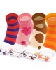 Women's Tabi Flip Flop Socks Two Toe Split Athletic Cotton Colorful Ankle Sock 4pairs