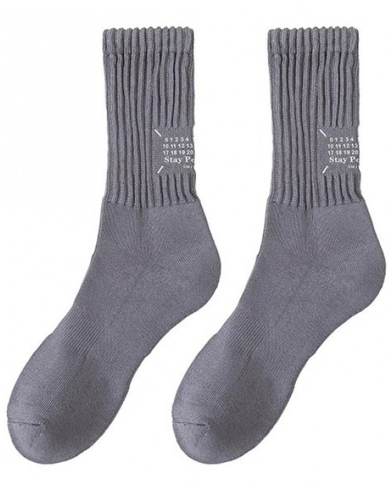 Men Socks Casual Solid Color White Socks Calf Cotton Socks for Women Summer Thin Socks