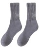Men Socks Casual Solid Color White Socks Calf Cotton Socks for Women Summer Thin Socks