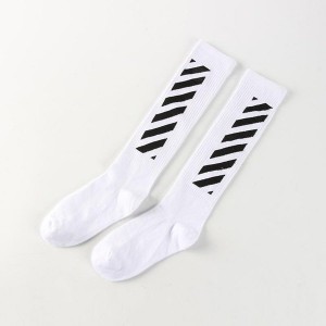 Hip Hop Crew Socks with Stripe Design | Unisex Cotton Skateboarding & Athletic Socks