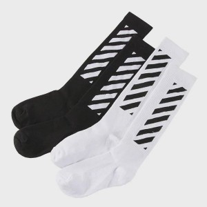 Hip Hop Crew Socks with Stripe Design | Unisex Cotton Skateboarding & Athletic Socks