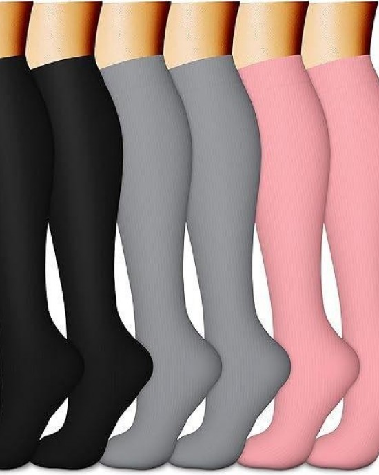 Compression Socks for Men & Women - Calf Support Socks for Running, Cycling, Yoga & Sports