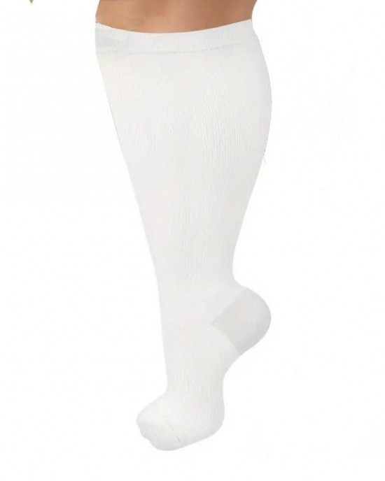 Plus Size Compression Socks for Women - 2XL to 7XL Support Socks for Running, Travel &
