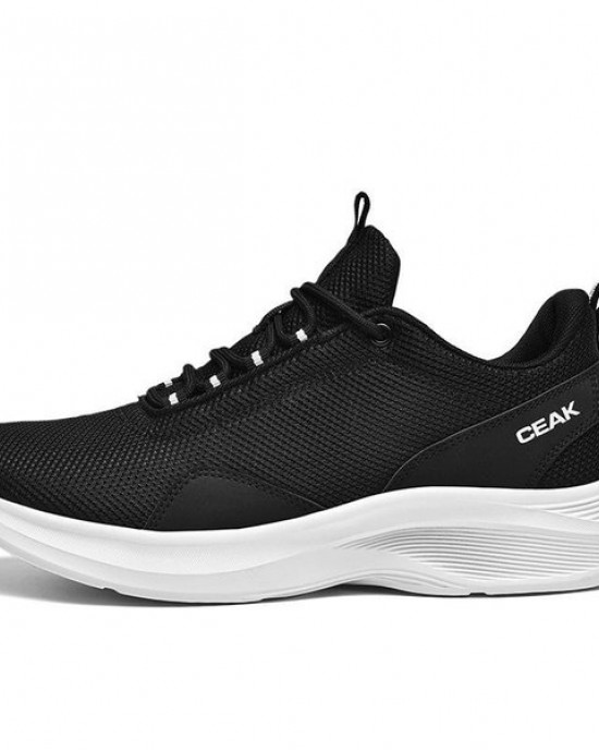 Breathable Knit Men's Sneakers Lightweight Soft Sole Athletic Casual Socks Shoes
