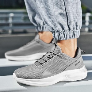 Breathable Knit Men's Sneakers Lightweight Soft Sole Athletic Casual Socks Shoes