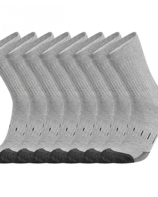 Men's Athletic Cushioned Crew Socks Sports Socks Breathable Ankle High Socks 007b