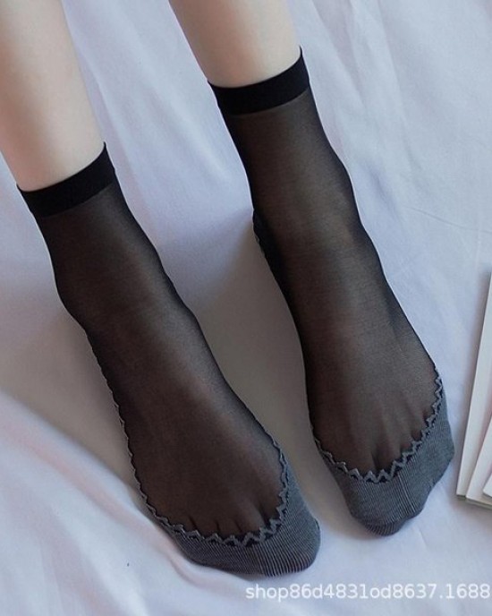 6 Pairs Chunky Cotton Sole Short Socks - Non-Slip, Breathable & Durable Velvet Ankle Socks