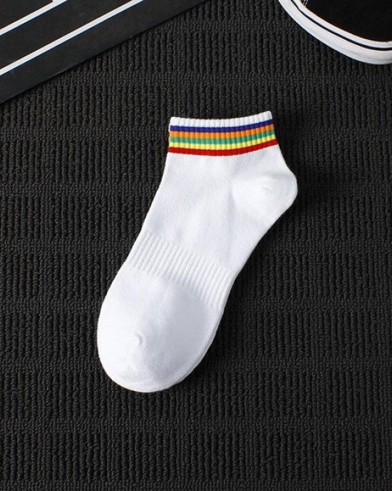 Breathable Cotton Athletic Socks for Men, Low-Cut No-Show Running & Casual Sports Socks
