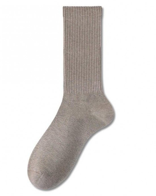 Seamless Cotton Crew Socks for Women - Odor-Resistant, Moisture-Wicking, All-Season