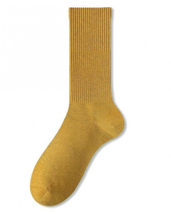 Seamless Cotton Crew Socks for Women - Odor-Resistant, Moisture-Wicking, All-Season