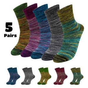 5 Pairs Extra Wide Diabetic Socks – Non-Binding, Loose Top, Super Stretch, Comfortable