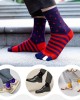 5 Pair of Striped Toe Sports Socks - Breathable, Moisture-Wicking, Comfortable Athletic