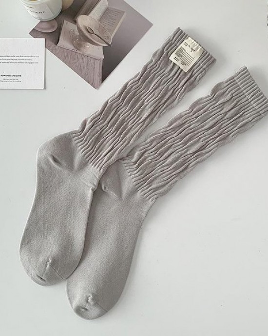 Women's Cotton Crew Socks | Soft Breathable Mid-Calf Socks | Cute Stackable Socks in