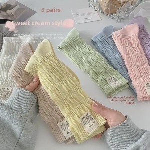 Women's Cotton Crew Socks | Soft Breathable Mid-Calf Socks | Cute Stackable Socks in