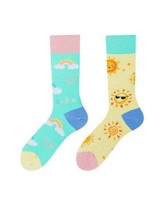 Asymmetrical Crew Socks | Original AB Mismatched Cotton Socks | Creative Couples &