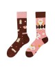 Asymmetrical Crew Socks | Original AB Mismatched Cotton Socks | Creative Couples &