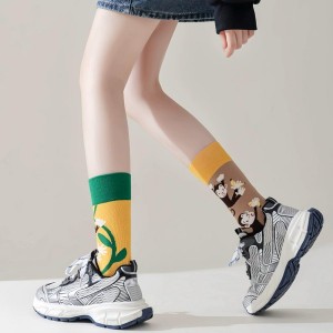 Asymmetrical Crew Socks | Original AB Mismatched Cotton Socks | Creative Couples &
