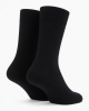 Men's Cotton Crew Socks - 100% Breathable, Moisture-Wicking & Odor-Resistant, Black &