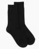 Men's Cotton Crew Socks - 100% Breathable, Moisture-Wicking & Odor-Resistant, Black &