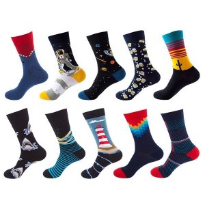 Unisex Mid-Crew Socks 10-Pack | Basketball & Casual Athletic Socks for Men & Women