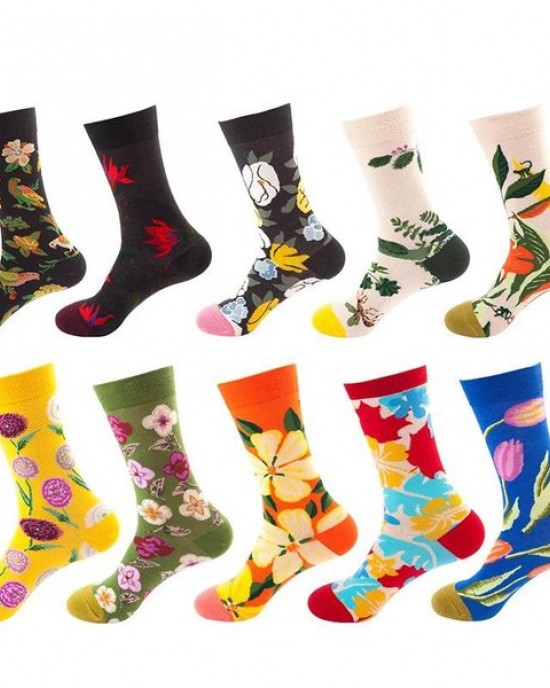 Unisex Mid-Crew Socks 10-Pack | Basketball & Casual Athletic Socks for Men & Women