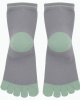 Breathable Cotton Toe Socks for Women - Anti-Odor, Moisture-Wicking, Mid-Crew Length