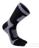 Men's Toe Socks for Hiking & Running - 10-Pack Breathable Cotton Winter Sports Socks