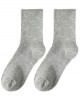 Women's White Crew Socks | Cotton Mid-Calf Socks for All Seasons | Solid Color Black