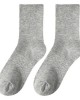 Women's White Crew Socks | Cotton Mid-Calf Socks for All Seasons | Solid Color Black