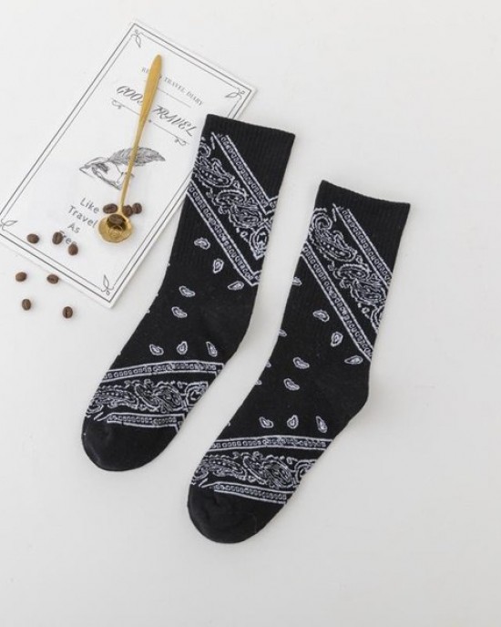 Hip Hop Crew Socks | West Coast Streetwear Style | Unisex Cotton Rap Socks for Men and