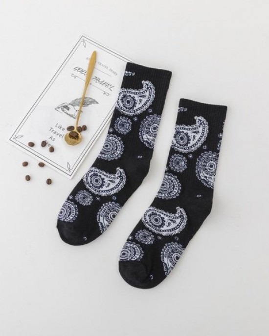 Hip Hop Crew Socks | West Coast Streetwear Style | Unisex Cotton Rap Socks for Men and