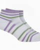 Solid Color Stripe Socks for Women | Breathable Mesh Summer Ankle Socks | Preppy Style