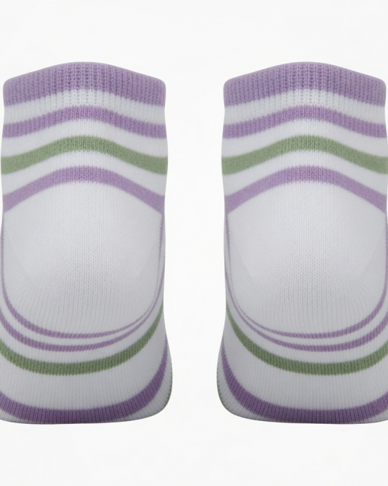 Solid Color Stripe Socks for Women | Breathable Mesh Summer Ankle Socks | Preppy Style