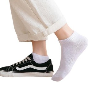 Summer Solid Color Couples Socks - Breathable Cotton Ankle Socks for Men and Women,