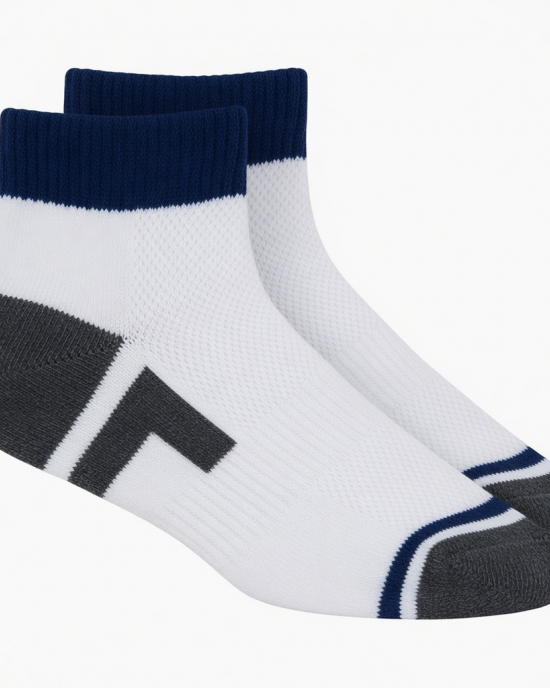 Men's Breathable Sports Ankle Socks | Anti-Odor Quick-Dry Cotton Crew Socks for Casual &