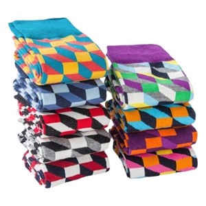 Happy Trendy Socks - Unisex Couple Mid-High Cotton Socks in 9 Colors