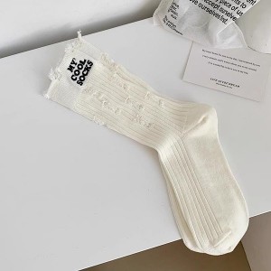 Ripped Ankle Socks for Women | Trendy Cotton Streetwear Stacked Socks