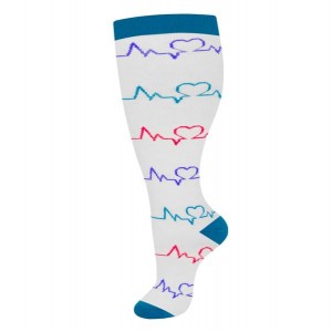 Extra Wide Calf Compression Socks for Men and Women – High-Elasticity Sports & Running