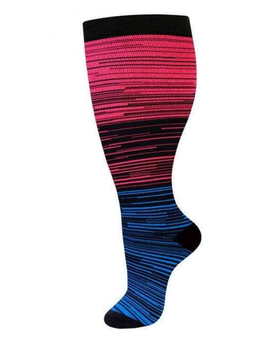 Extra Wide Calf Compression Socks for Men and Women – High-Elasticity Sports & Running