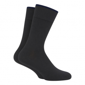 Antibacterial Cotton Dress Socks for Men - Odor-Resistant Mid-Calf Formal Socks