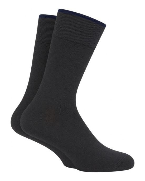 Antibacterial Cotton Dress Socks for Men - Odor-Resistant Mid-Calf Formal Socks