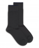 Antibacterial Cotton Dress Socks for Men - Odor-Resistant Mid-Calf Formal Socks
