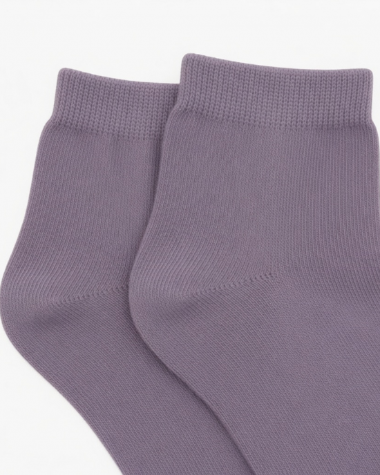 Breathable Cotton Ankle Socks for Women | Moisture-Wicking & Odor-Resistant | Solid Color
