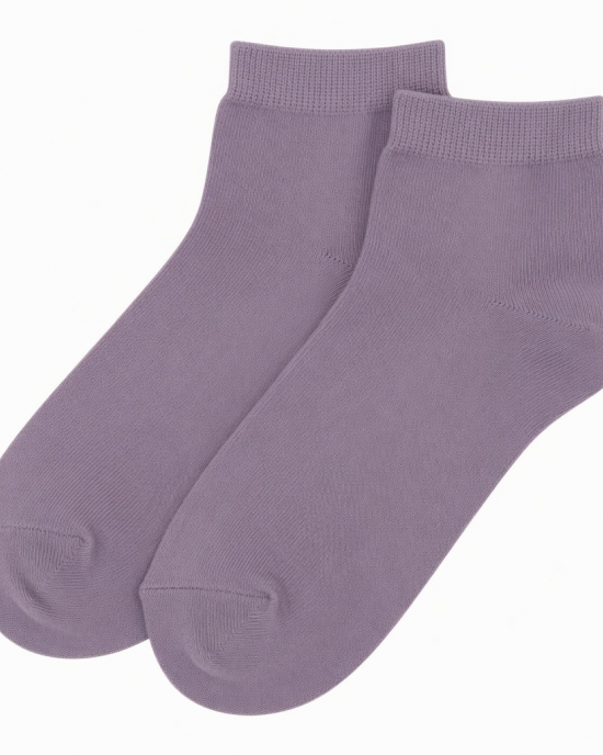Breathable Cotton Ankle Socks for Women | Moisture-Wicking & Odor-Resistant | Solid Color