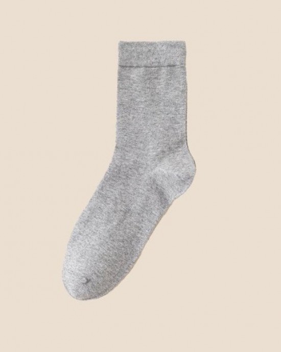 Men's Breathable Cotton Socks | Anti-Odor, Moisture-Wicking, Casual & Business Mid-Crew